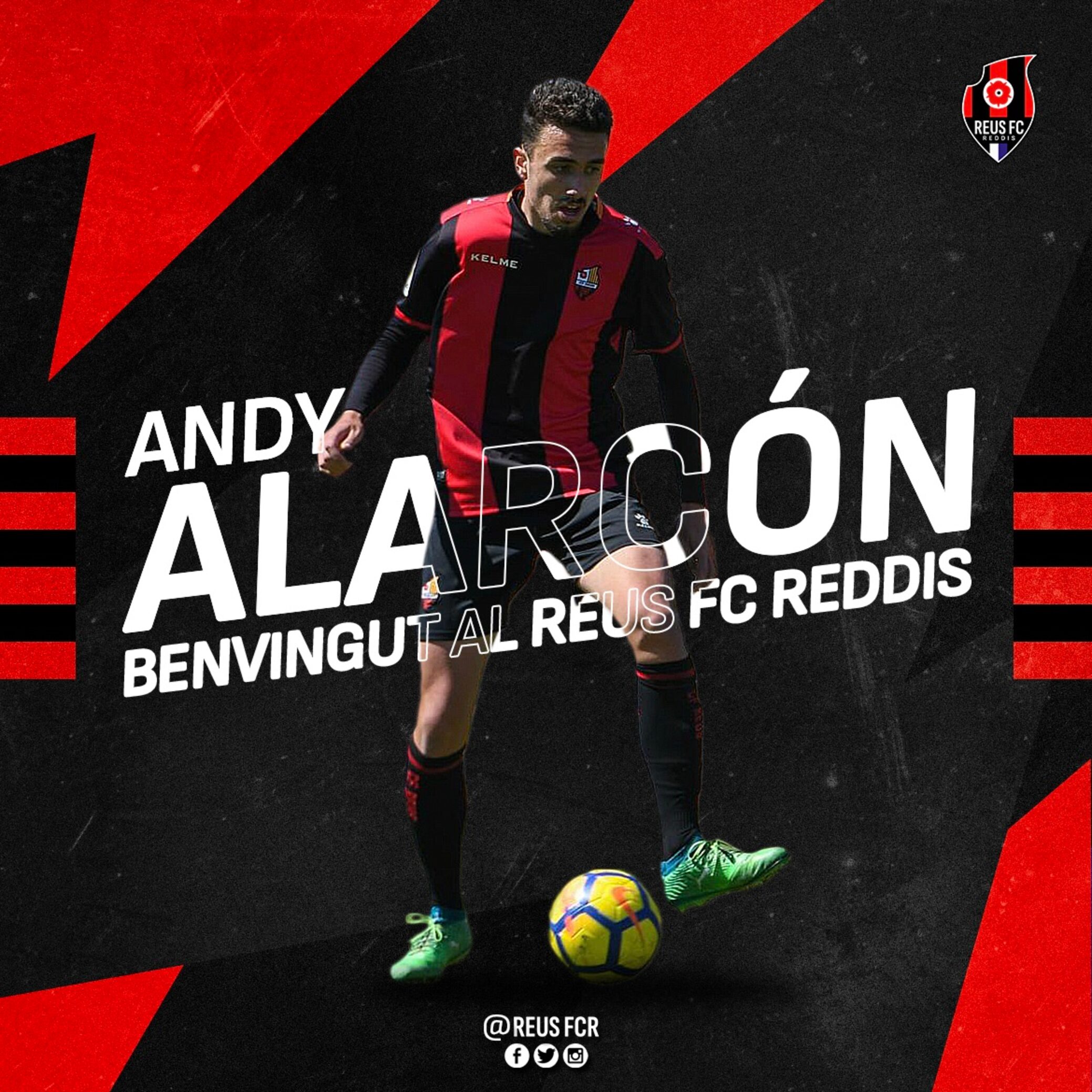 Andy Alarcón fitxa pel Reus FC Reddis