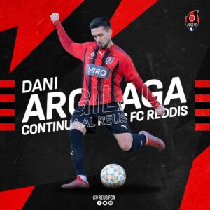 Dani Argilaga renova amb el Reus FC Reddis